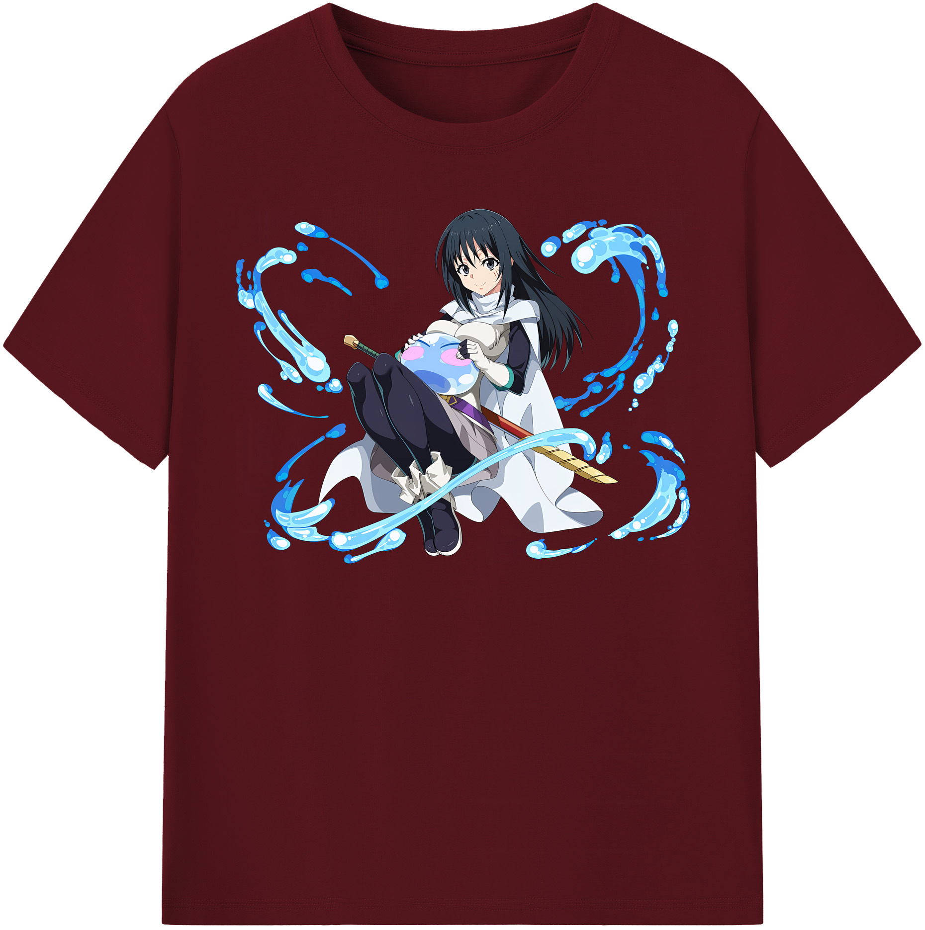 （画像用） 転スラ Regarding Reincarnated to Slime 綿100％半袖Tシャツ（フロントプリント）